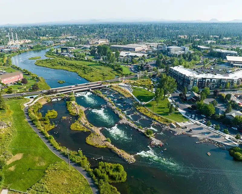 Deschutes River Downtown Float Bend Oregon