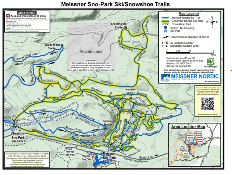 Mt Bachelor Nordic Center Bend Oregon
