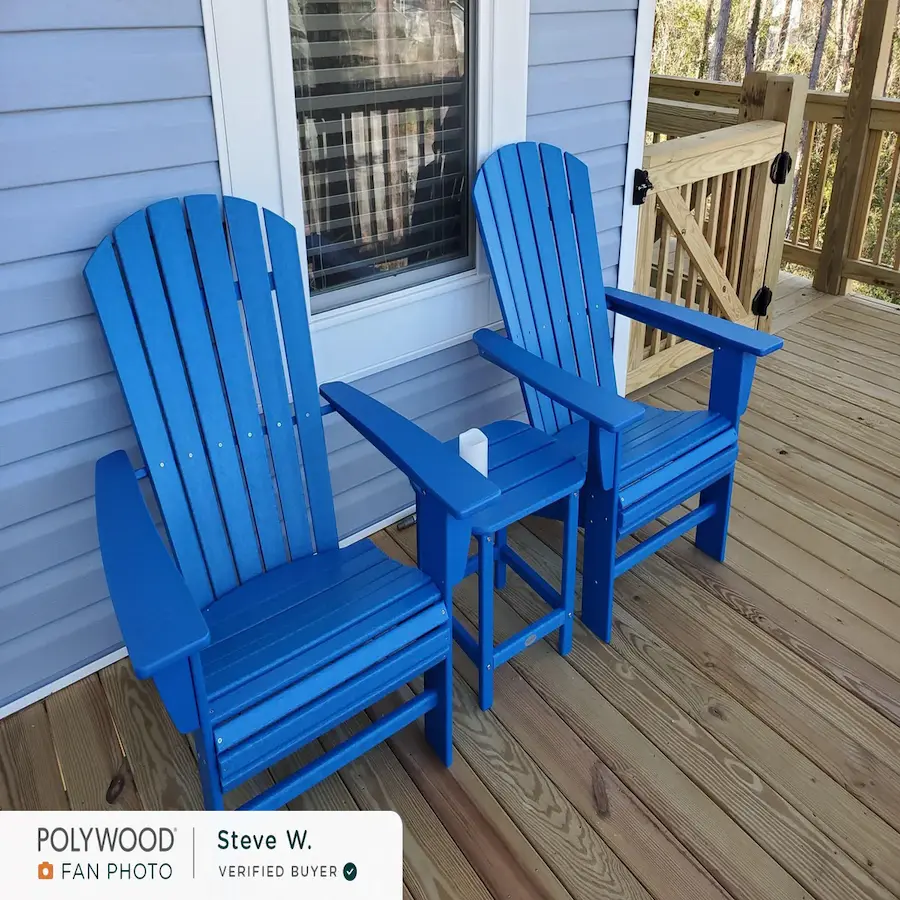 Polywood Nautical Curveback Adirondack - Outdoor Furniture in Bend Oregon